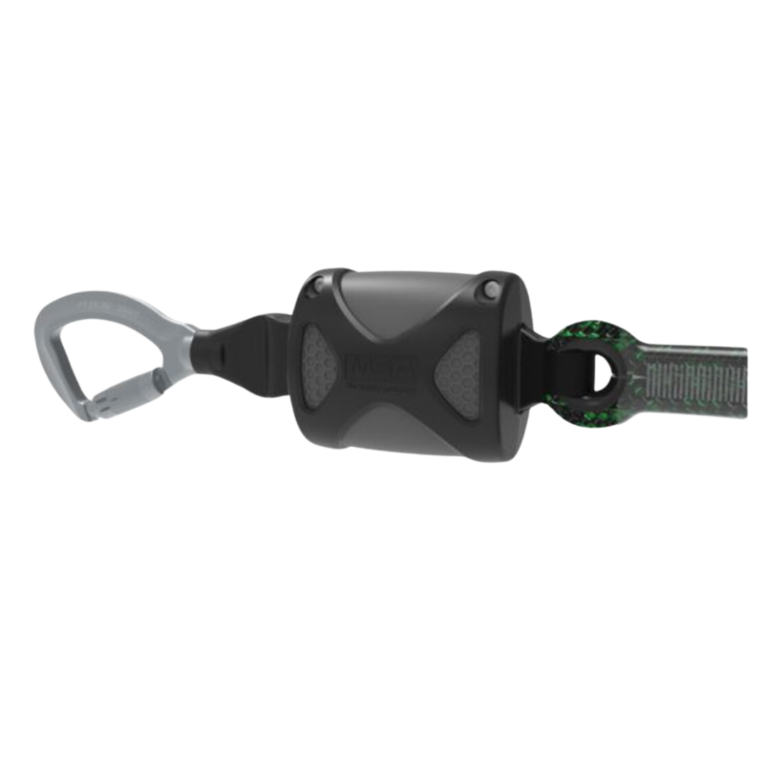 MSA Rope Temporary Horizontal Lifeline for 2 Workers, 60 ft. (18 m) with bypass shuttles (Anchorage straps not included)