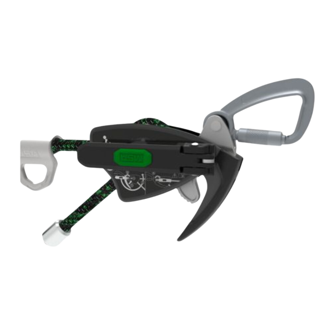 MSA Rope Temporary Horizontal Lifeline for 2 Workers, 60 ft. (18 m) with bypass shuttles (Anchorage straps not included)