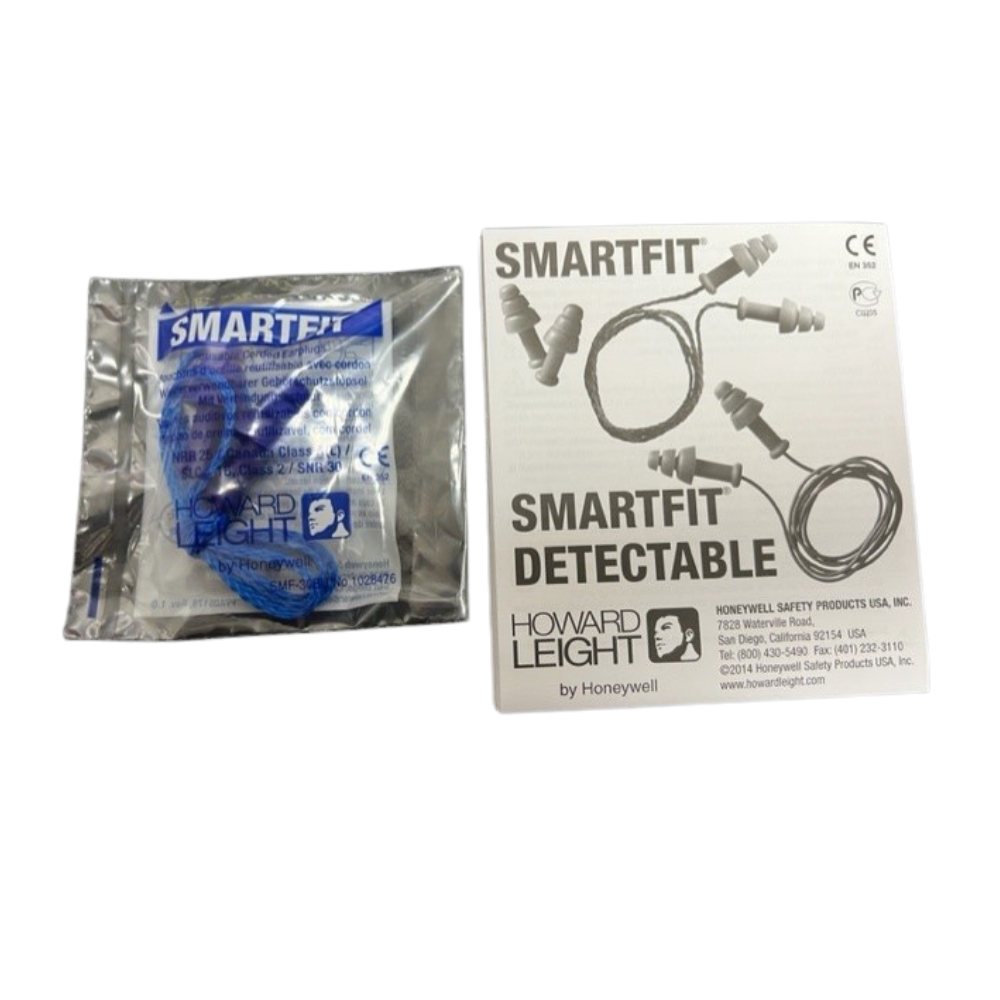 Howard Leight SmartFit Detectable 16dB Reusable earplugs 50pair