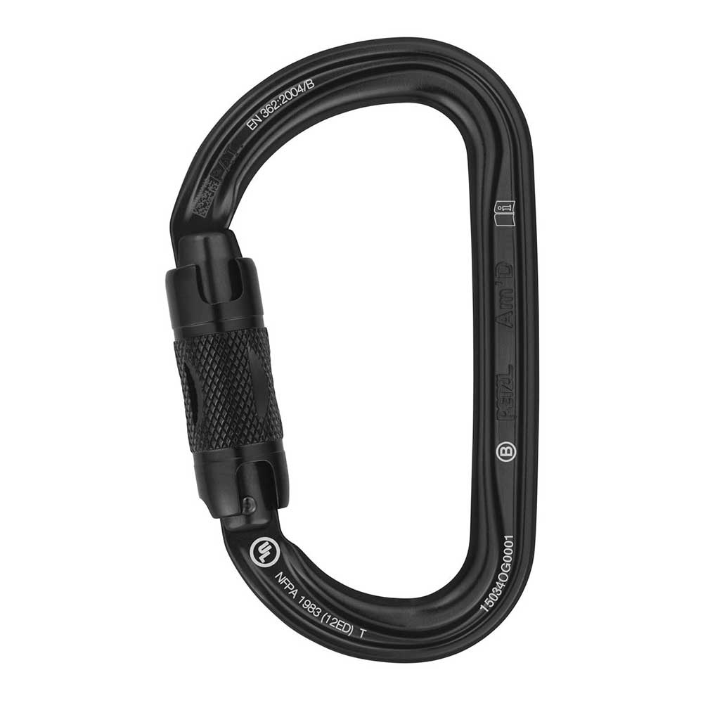 Petzl AM'D Karabiner - Triact-Lock BLACK