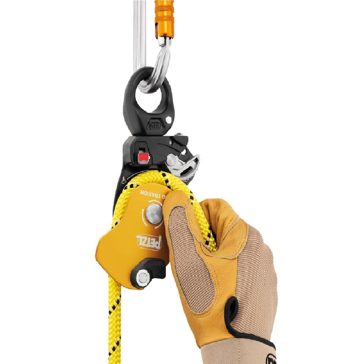 Petzl Pro Traxion - DropResistant Progress Capture Pulley with Swivel