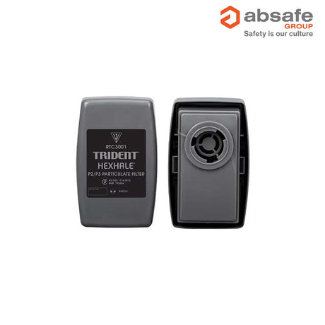 TRIDENT HEXHALE Hard Case P2/P3 Particulate with Nuisance Level Organic Vapour and Acid Gas Relief Filter