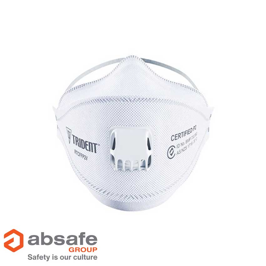 TRIDENT Respirator Flat Fold P2 Valved