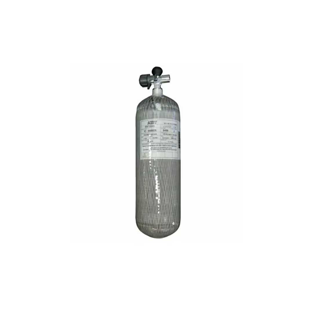 3M Scott 1860 Cylinder 1118245IVDFES, Fibre Wrapped Carbon, 6.8 L, 300 Bar, with Inline Valve (INLV)