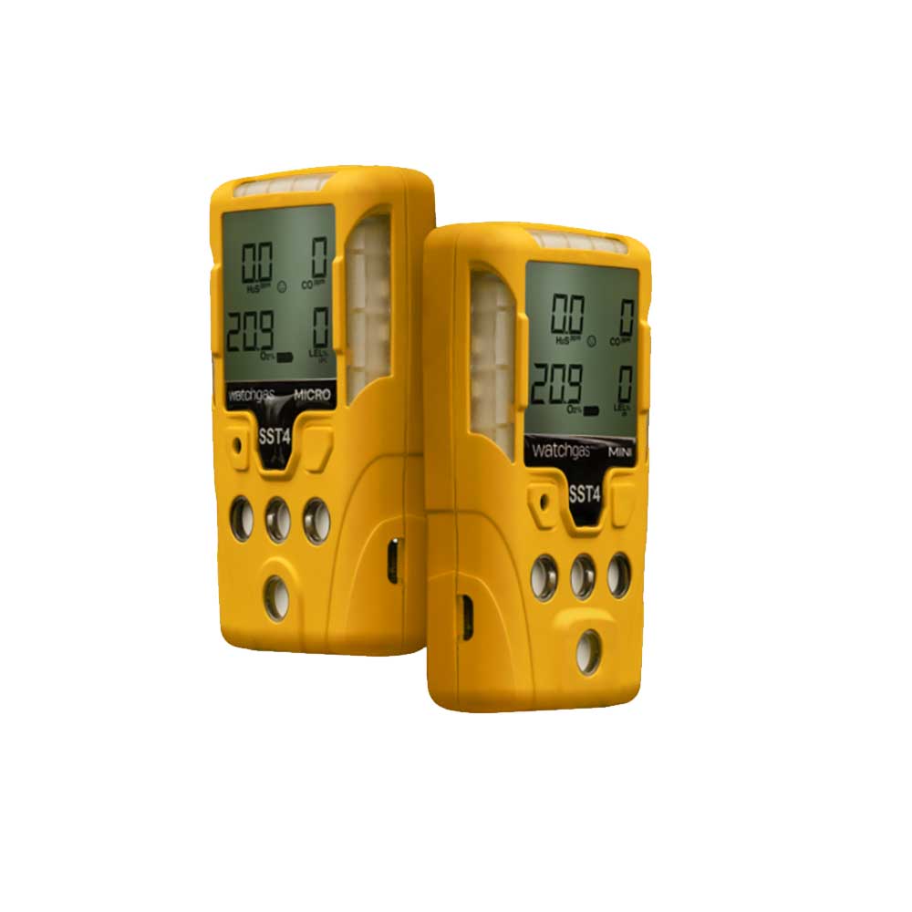 WatchGas SST4 Mini 4 Gas Detector - LEL CAT/O2/CO/H2S (unfiltered LEL sensor)
