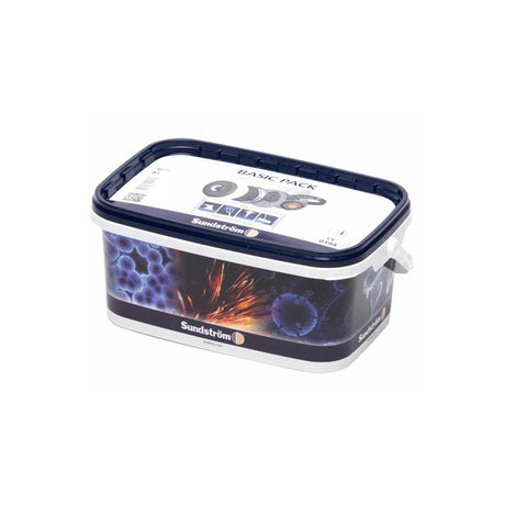 Sundstrom BASIC BOX Respirator Gas Mask Kit - SR297 ABEK1 Gas Filter | Style: SR900 Mask M/L