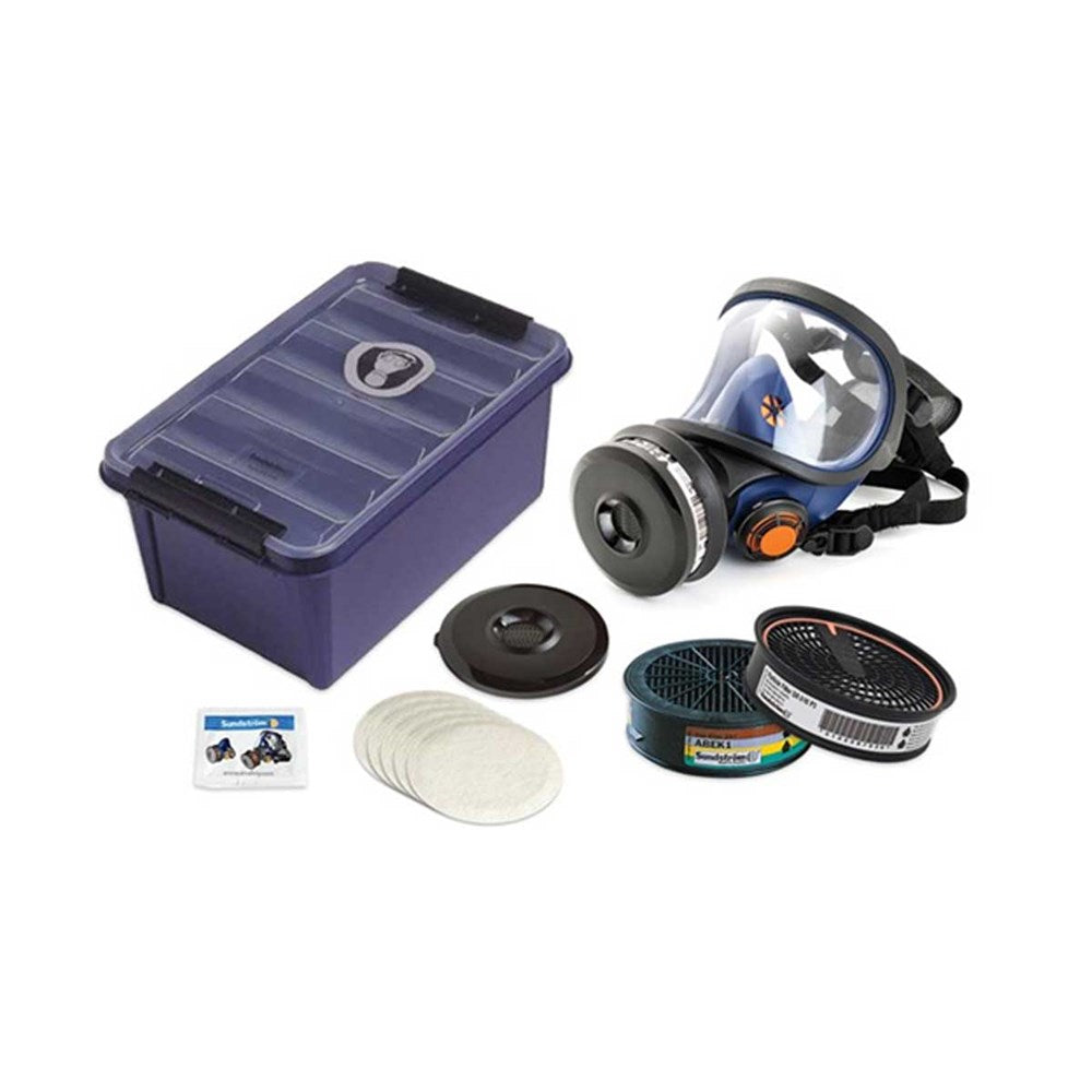 Sundstrom SR200 Full Face mask kit with ABEK1 Filter (PolyCarb Lens)