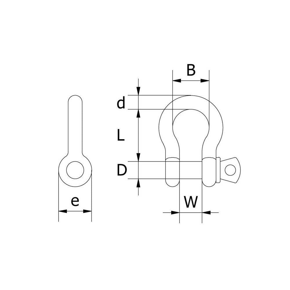 Beaver BOW SHACKLE Grade S