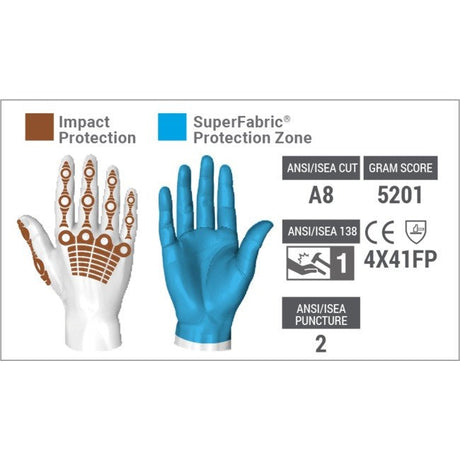 HexArmor 4013 EXT Rescue Chrome Anti-Debris Gloves
