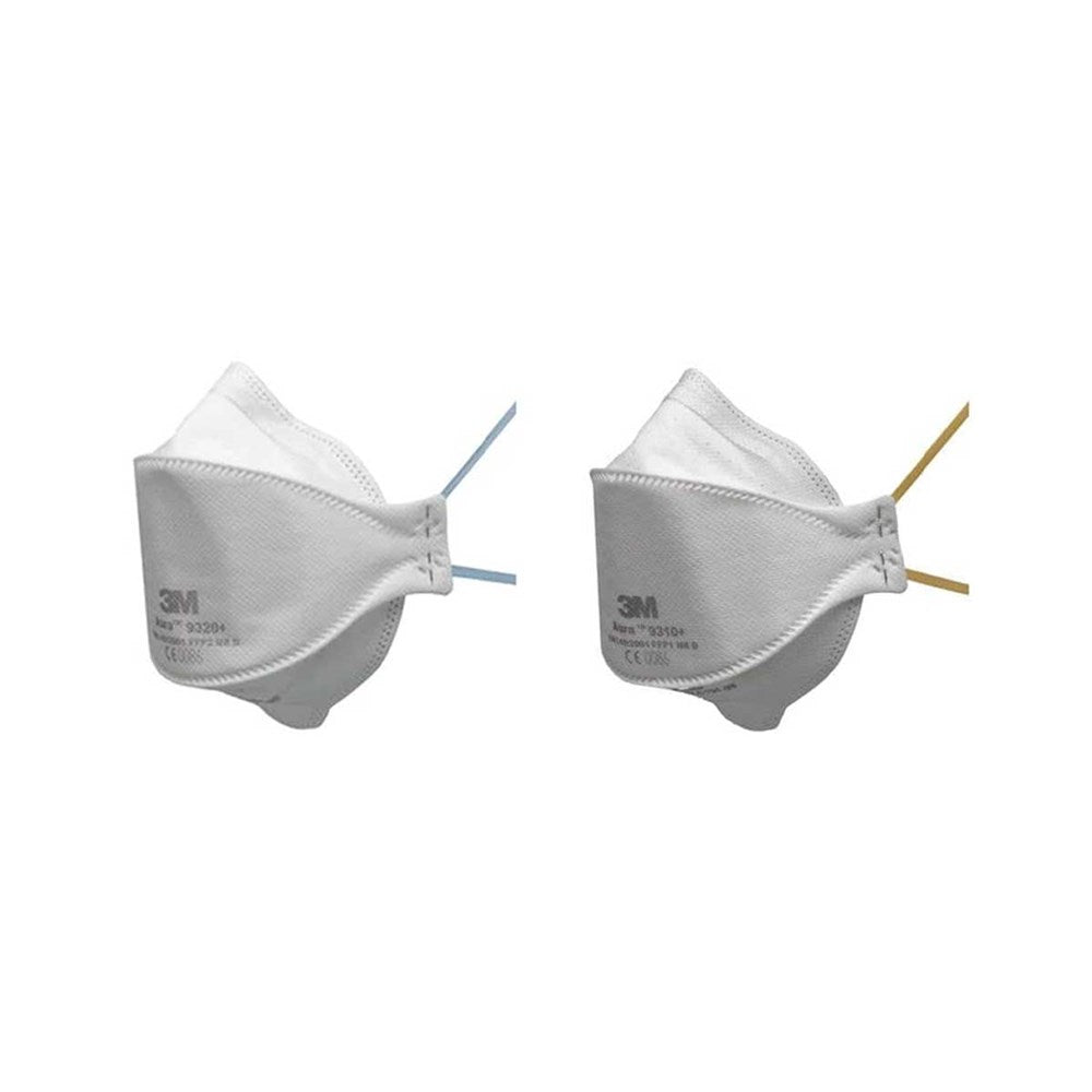3M 9300A+ AURA SERIES FLAT FOLD PARTICULATE RESPIRATORS P2 / P1