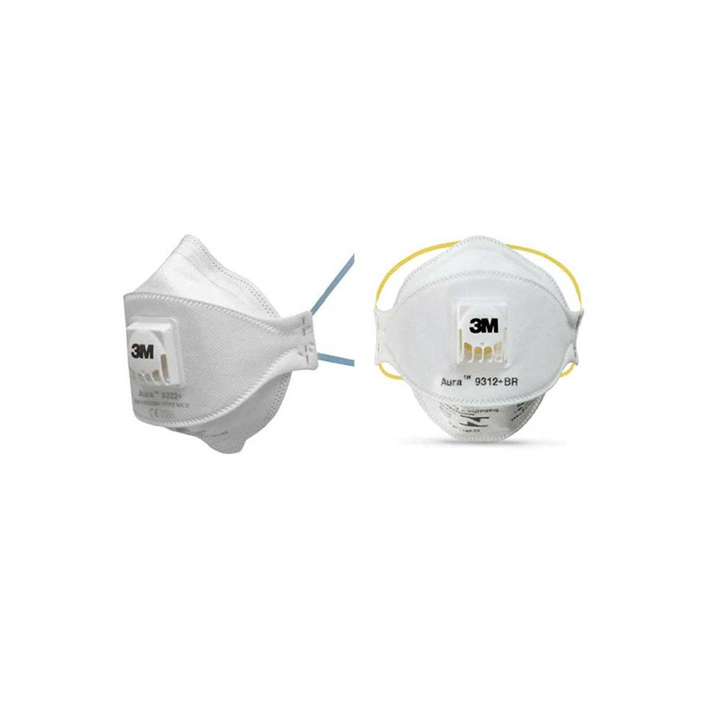 3M 9300A+ AURA SERIES FLAT FOLD PARTICULATE RESPIRATORS P2 / P1
