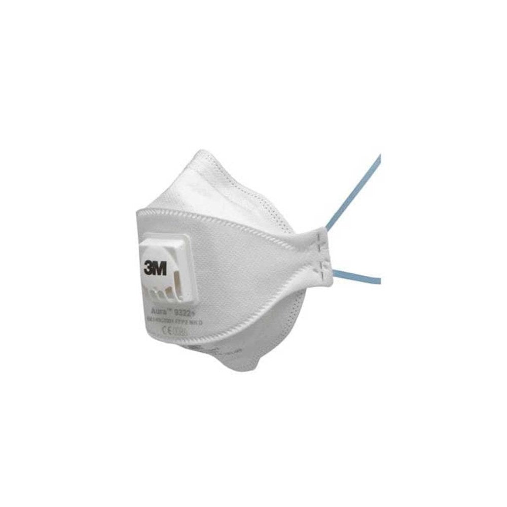 3M 9300A+ AURA SERIES FLAT FOLD PARTICULATE RESPIRATORS P2 / P1