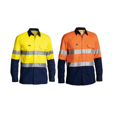 Bisley 3M Taped Two Tone Hi Vis X Airflow Ripstop Shirt
