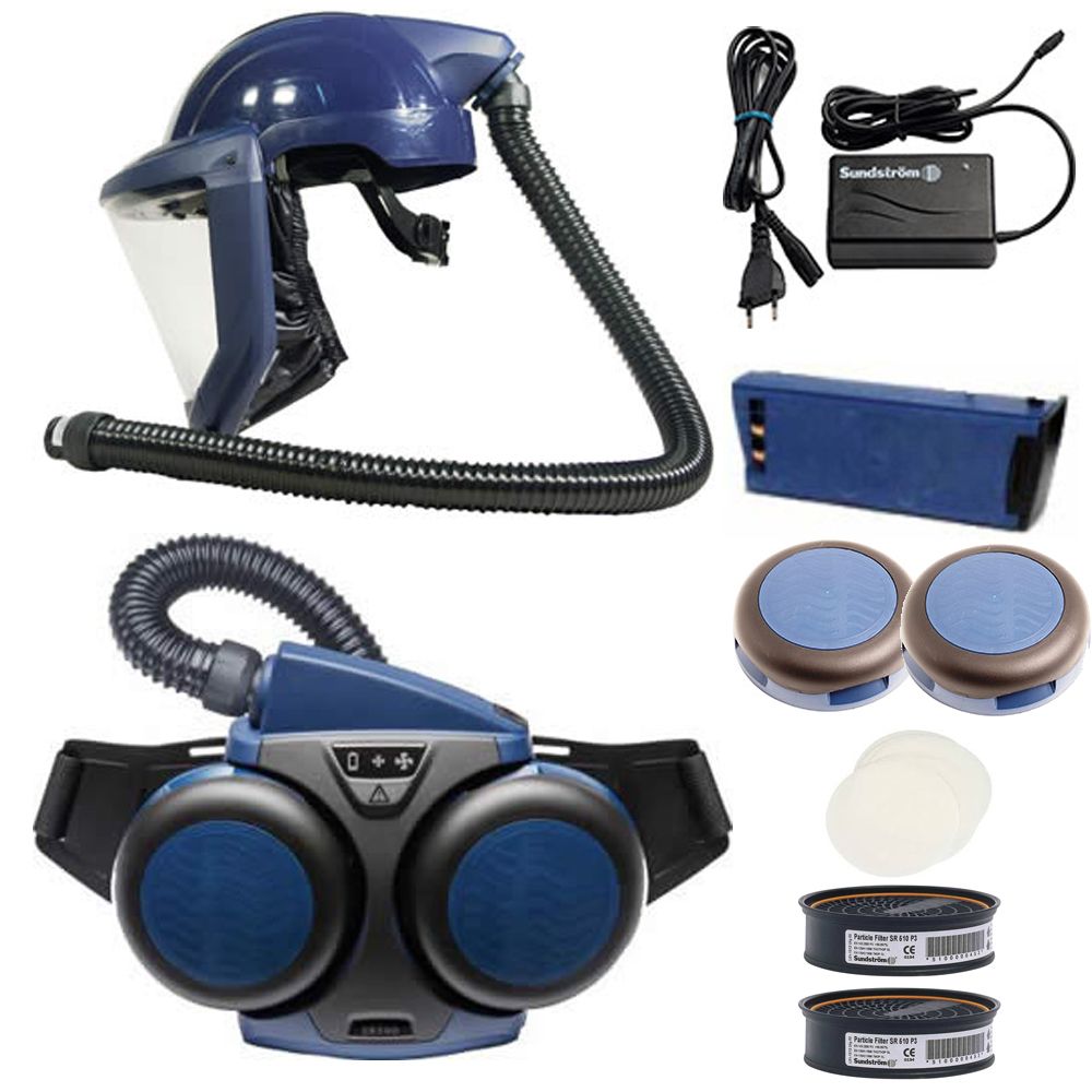 Sundstrom PAPR Kit: SR500 Fan Unit with SR580 Helmet