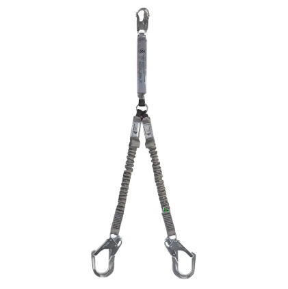 Spanset 3058 ERGO+ 140KG TWIN WEBBING LANYARD C/W ALU HOOKS