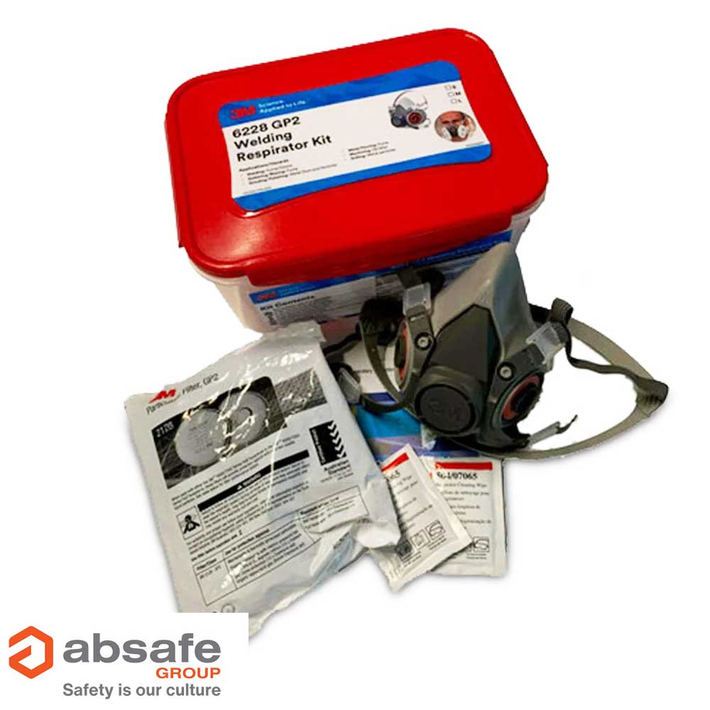 3M Welding Respirator Kit 6228, GP2, Medium
