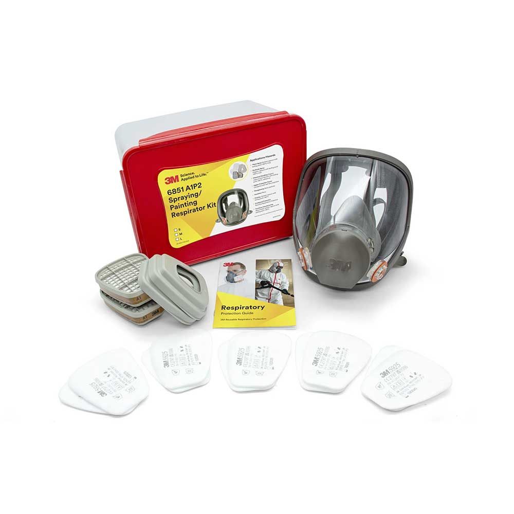 3M Reusable Respirator Starter Kits - Silica & Dust, Spraying & Painting 6851