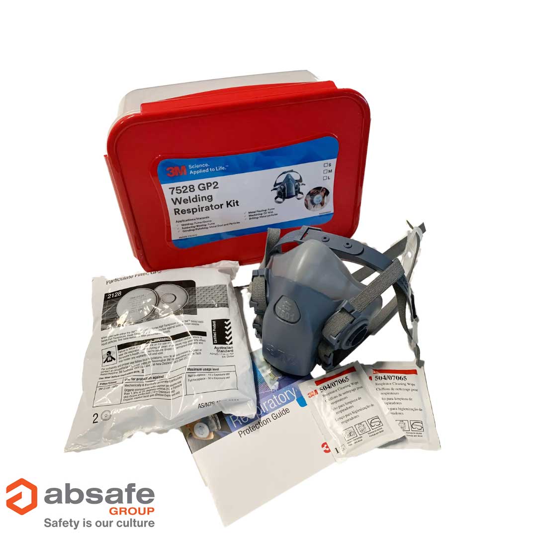 3M Welding Respirator Kit 7528, GP2, Medium