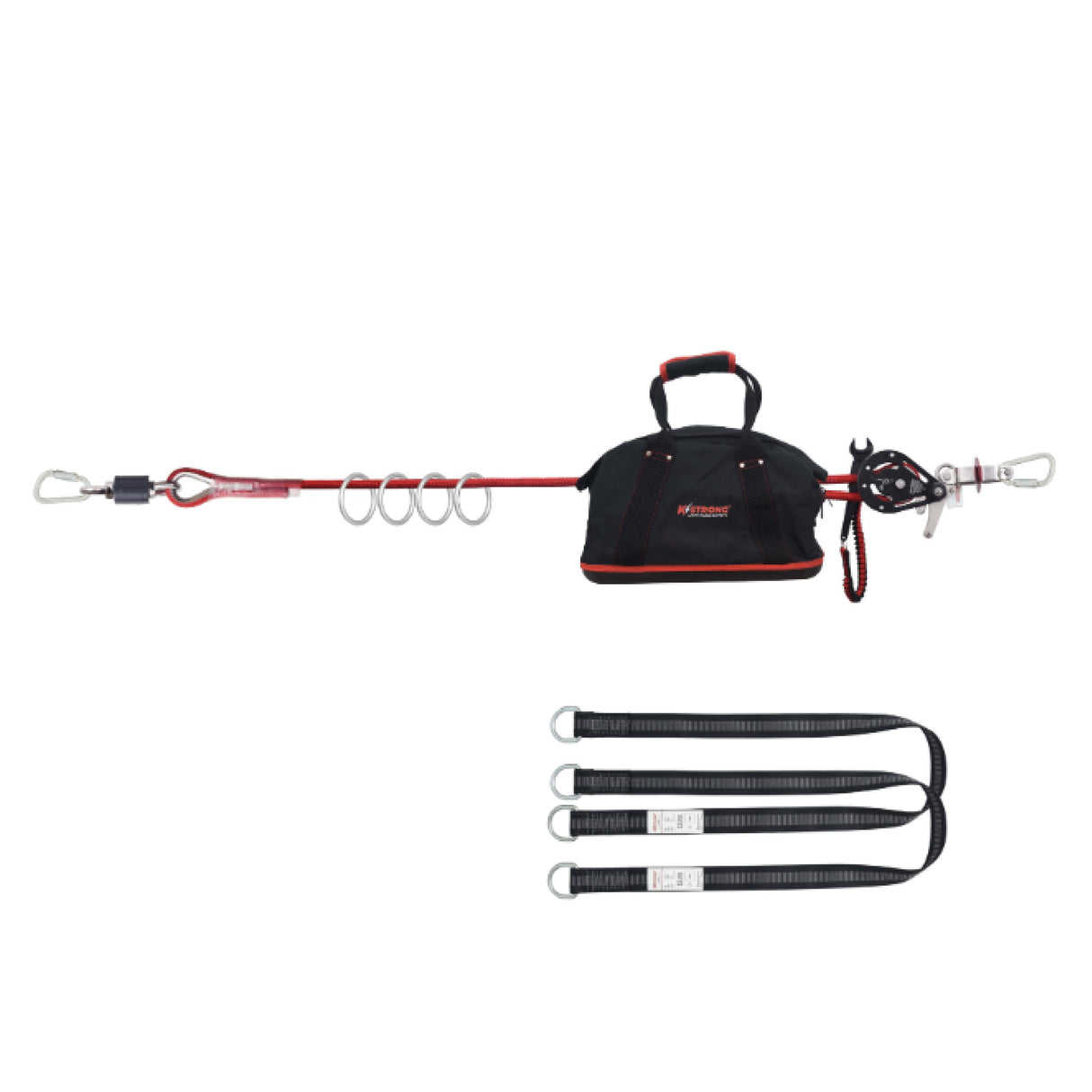 KStrong Horizon/Wrangler 4-Man Temporary Horizontal Rope Anchorage Line 25m