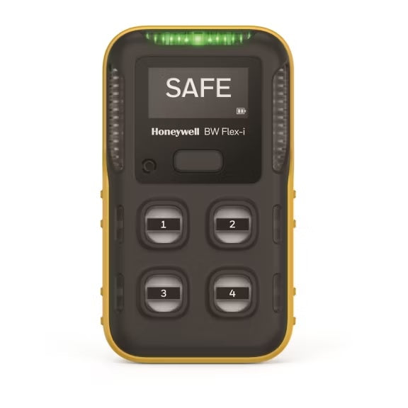 Honeywell BW Flex 4 Gas Detector %LEL(IR)/O2/CO/H2S Yellow