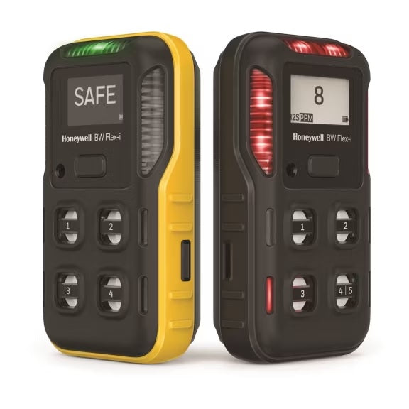 Honeywell BW Flex 4 Gas Detector %LEL(IR)/O2/CO/H2S Yellow