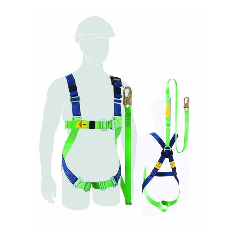 Miller Contractor Value Plus Harness with integrated lanyard, Medium-Large