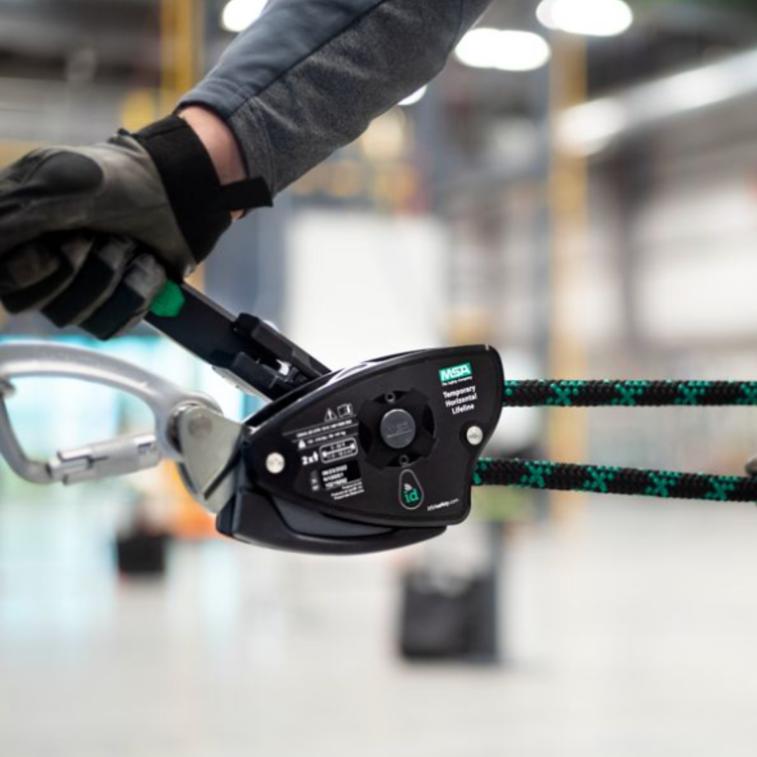 MSA Rope Temporary Horizontal Lifeline for 2 Workers, 60 ft. (18 m) wi ...