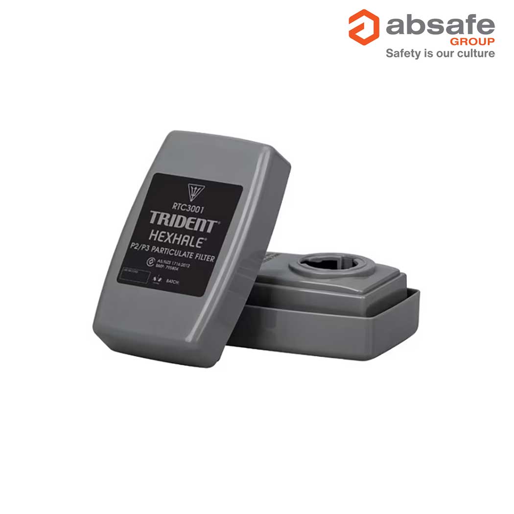 TRIDENT HEXHALE Hard Case P2/P3 Particulate with Nuisance Level Organic Vapour and Acid Gas Relief Filter