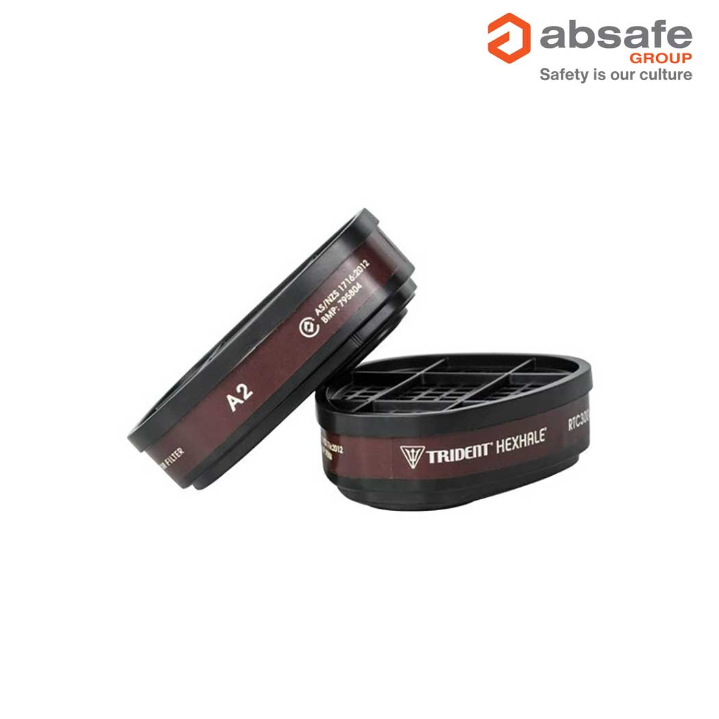 Respirator TRIDENT® HEXHALE® Organic Vapour A2 Filter