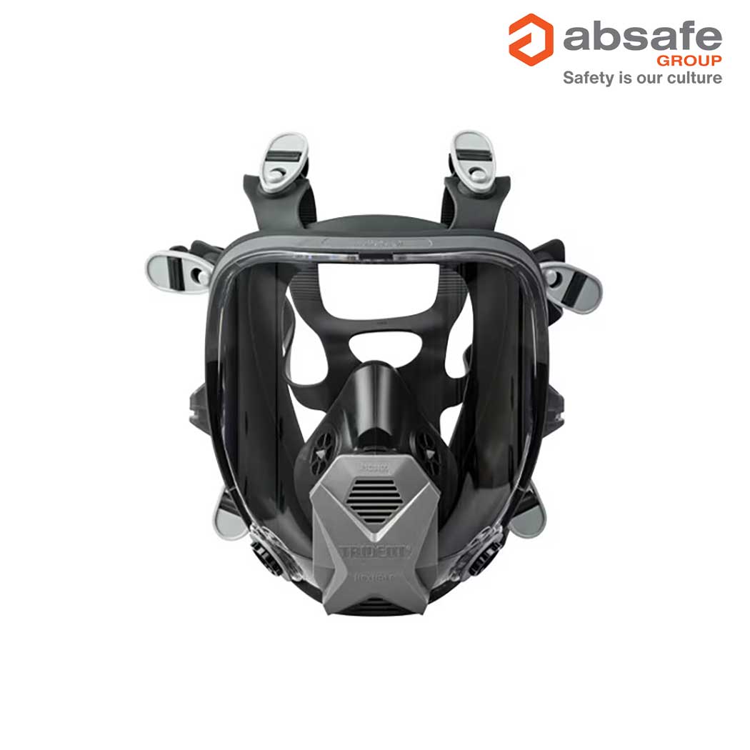 Silicone Full Face Respirator TRIDENT HEXHALE - FILTERS NOT INCLUDED