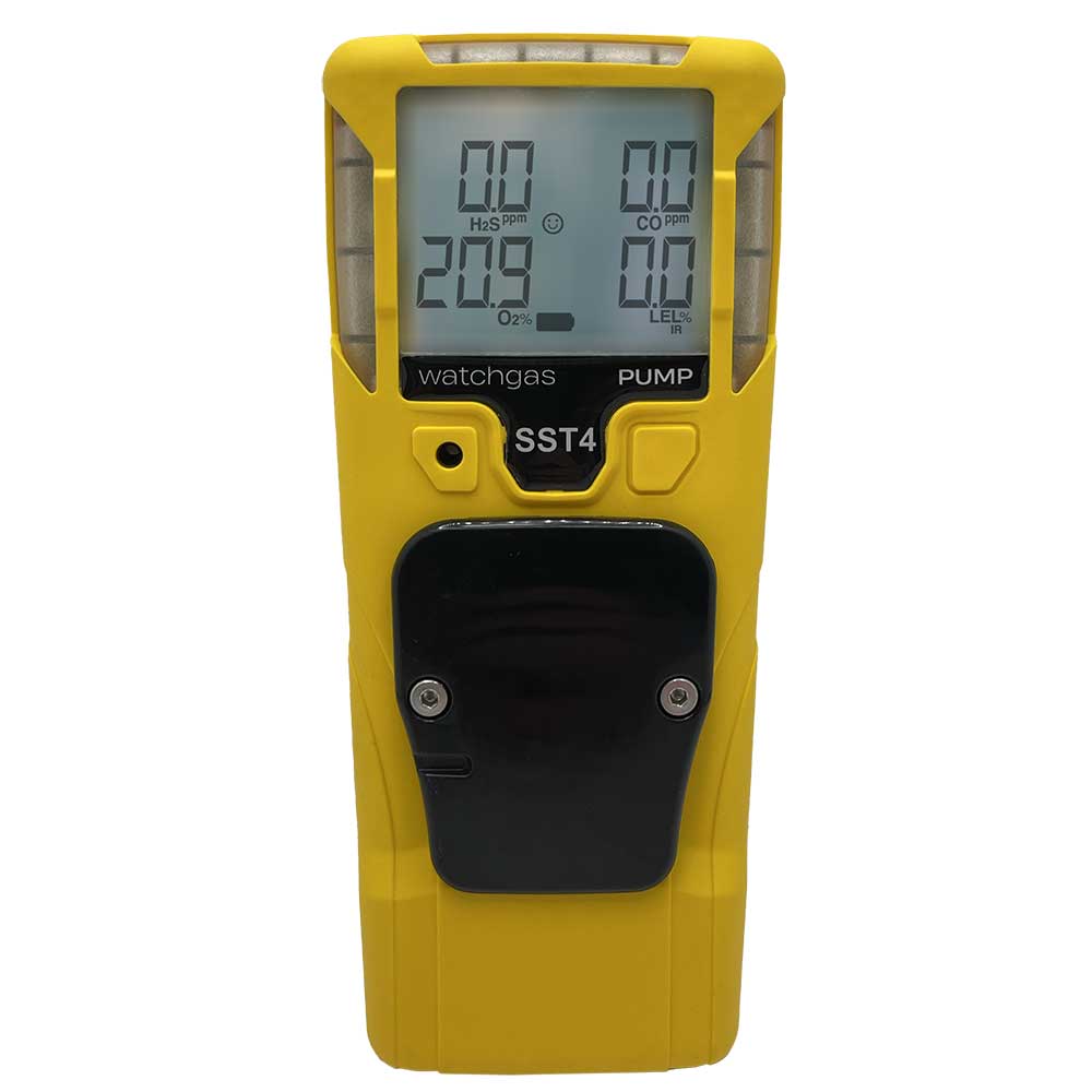 WatchGas SST4 Mini Pumped 4 Gas Detector - LEL NDIR/O2/CO/H2S (No H2 or C2H2)