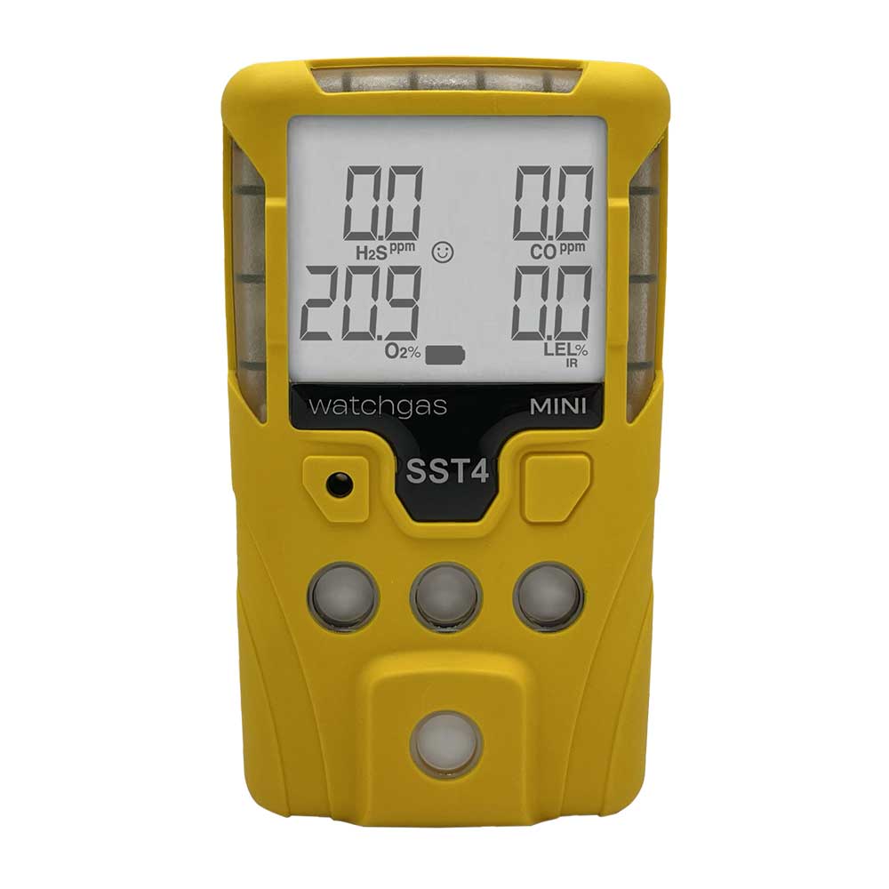WatchGas SST4 Mini 4 Gas Detector - LEL NDIR/O2/CO/H2S (No H2 or C2H2)