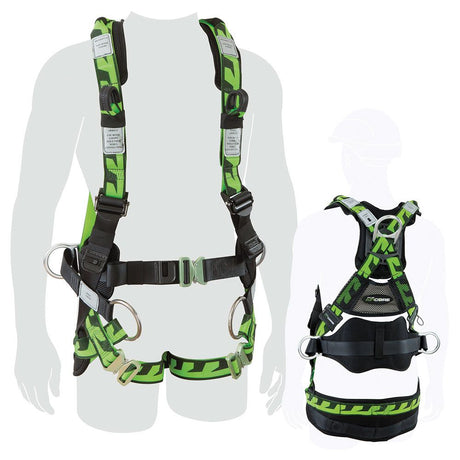 Miller AirCore Tower-workers Harness with soft loops