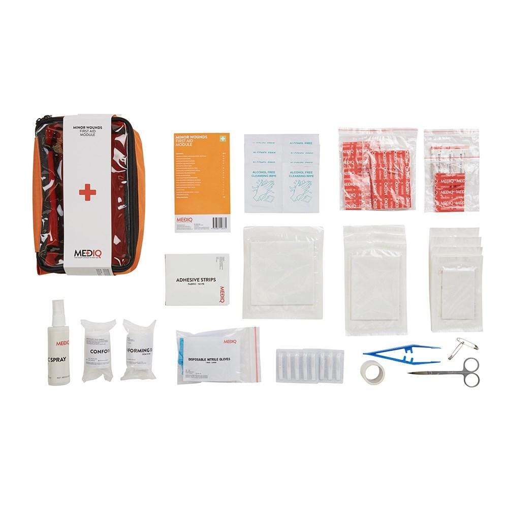 Mediq Incident Ready First Aid Module Minor Wounds In Orange Softpack