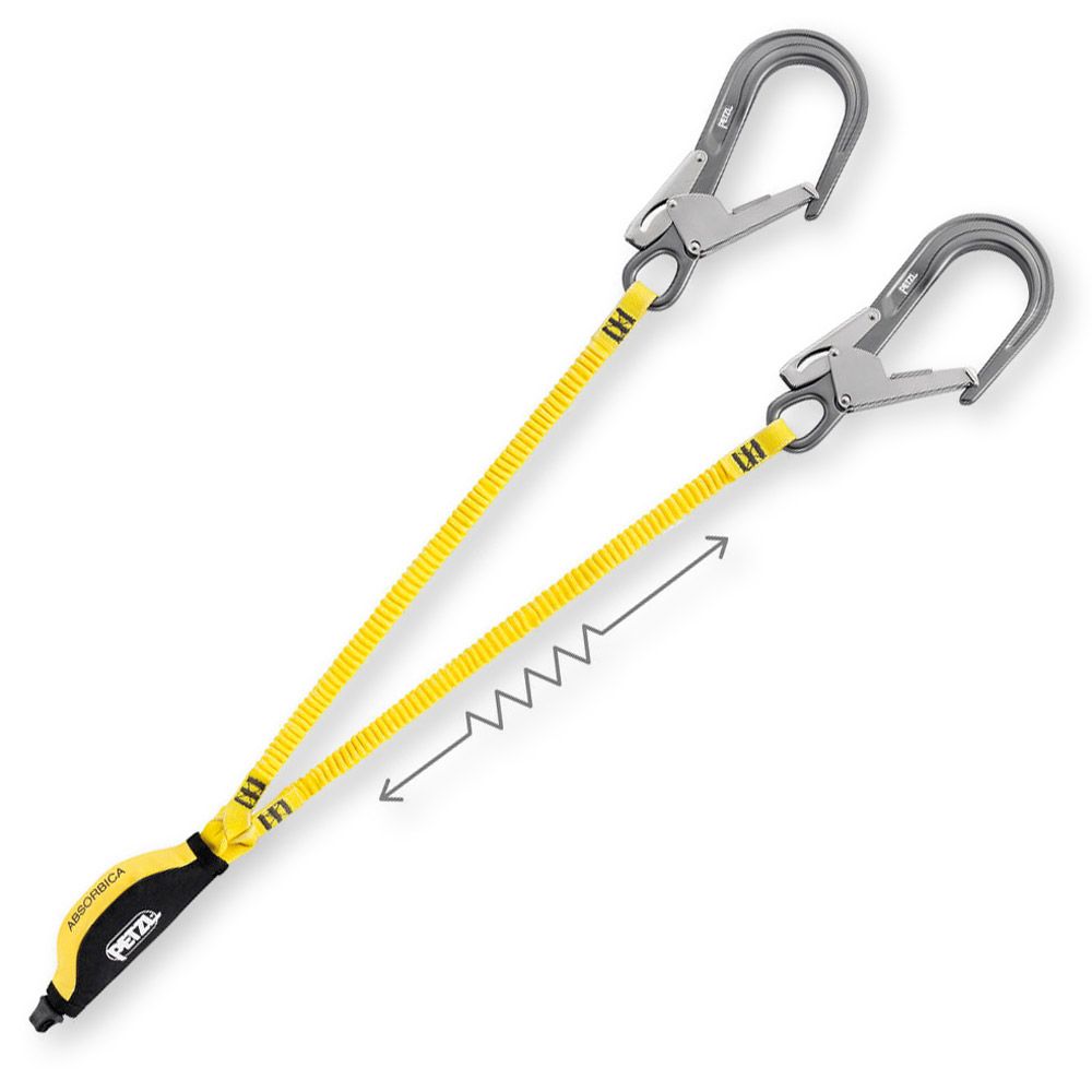 Petzl Absorbica Y MGO Double Lanyard Absafe