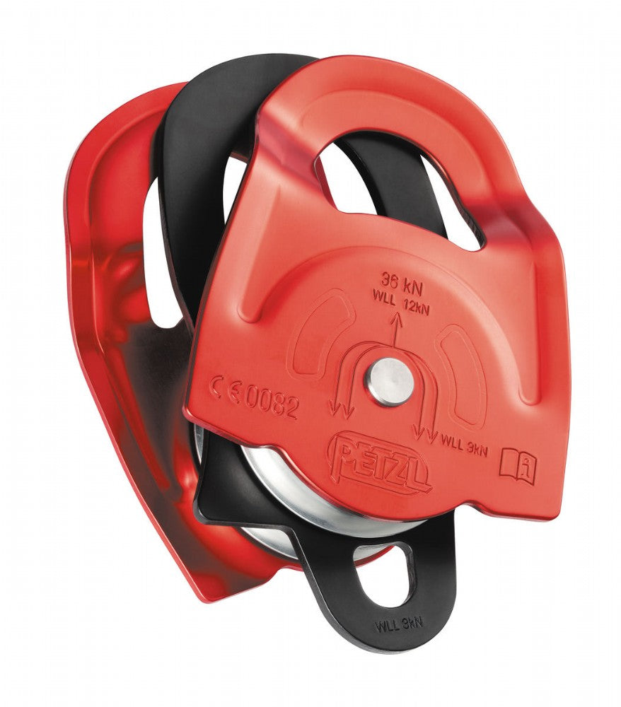 Petzl TWIN Pulley - prusik minding with becket - P65A